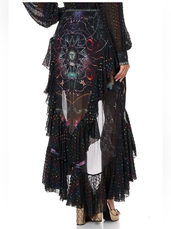 Camilla Dresses & Skirts - Camilla Midnight Moon House Silk maxi skirt 💜Rare Find!